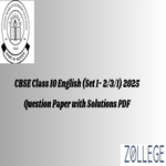 CBSE Board Class 10 English Question Paper 2025 English Set 1 2 3 1